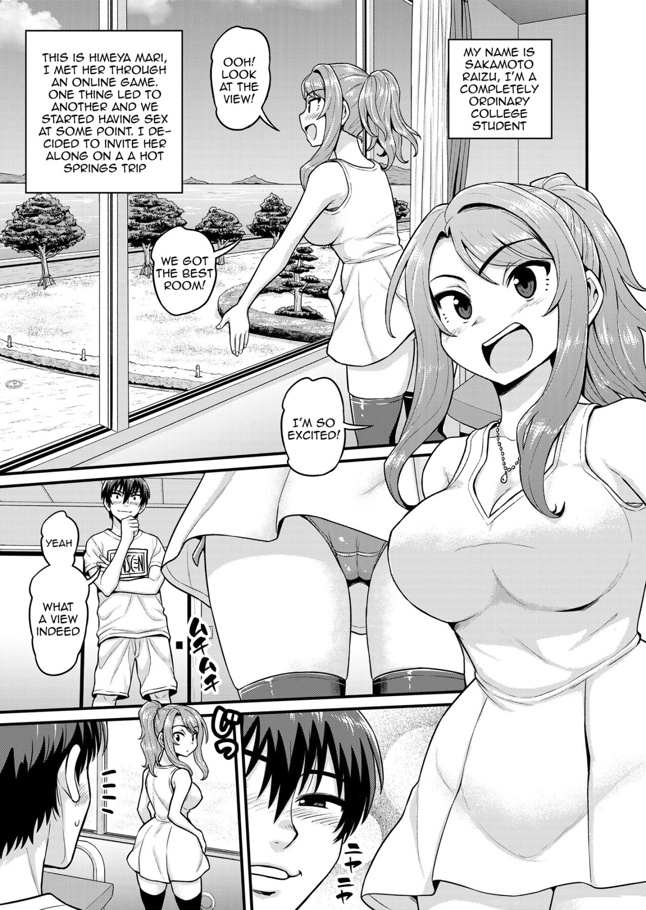 Hentai Manga Comic-Smashing With Your Gamer Girl Friend At The Hot Spring - NTR version-Read-2
